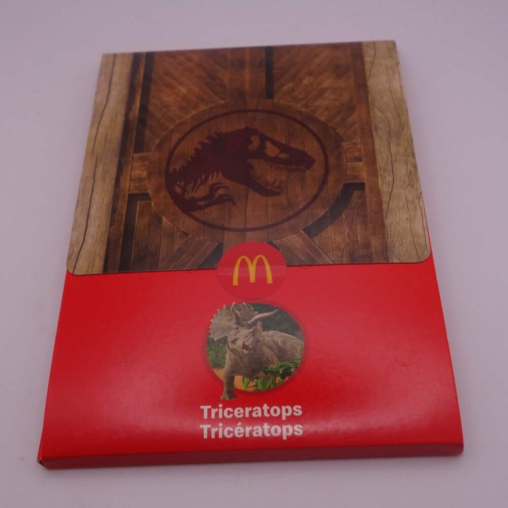 McDonald's 2022 Jurassic World Triceratops Toy Never Opened